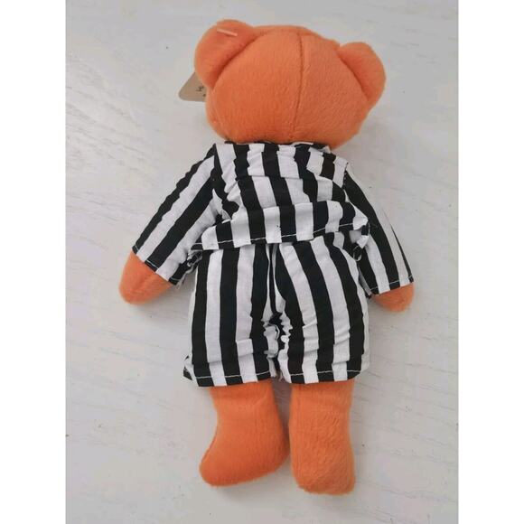 Vintage Plushland Teddy Bear Bean Bag Plush March of Dimes "Stripes" 2000 - Picture 5 of 7